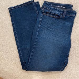 LOFT modern straight jeans